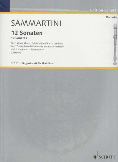 photo of Twelve Sonatas, Vol. II; 5. F major, 6. d minor, 7. F major, 8. F major
