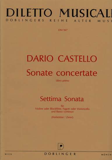 photo of Sonata concertate, Libro Primo, 7 Settima Sonata