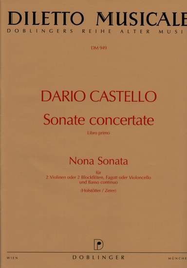 photo of Sonata concertate, Libro Primo, 9 Nona Sonata