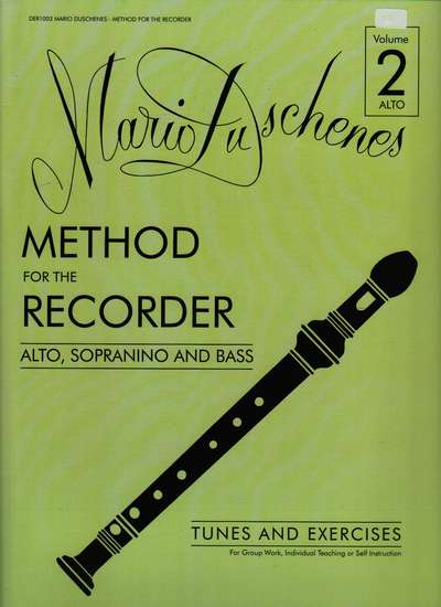 photo of Method for the Recorder, Part Two, Alto