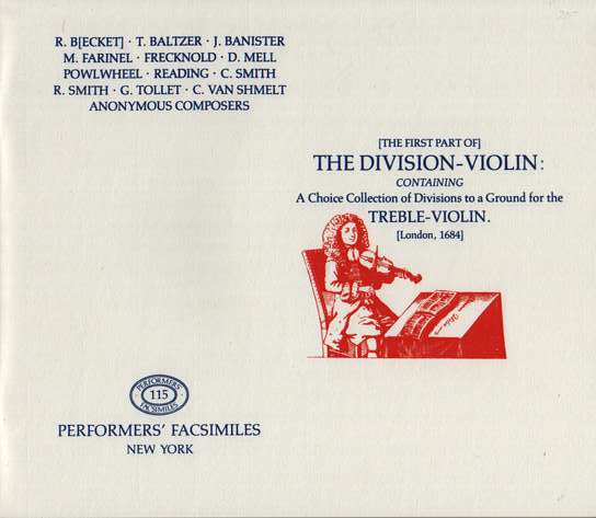 photo of The Division Violin, Vol. I