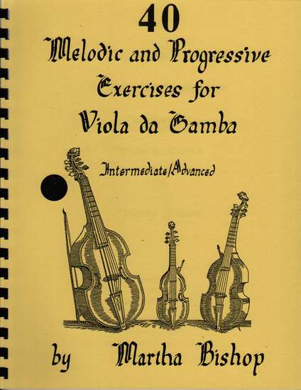 photo of 40 Melodic and Progressive Exercises for Viola da Gamba