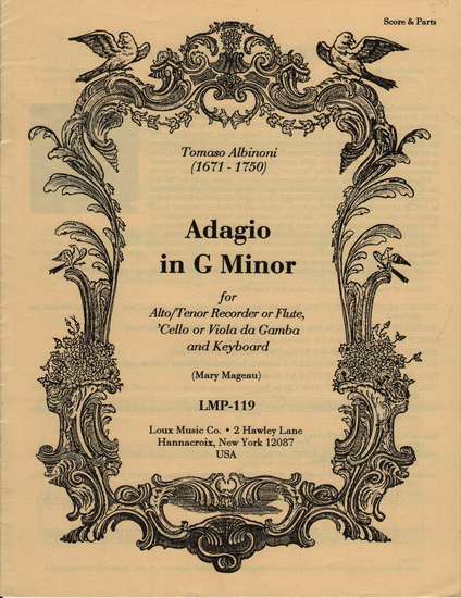 photo of Adagio in G Minor