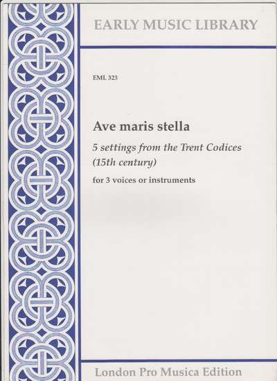 photo of Ave maris stella, 5 settings from the Trent Codices