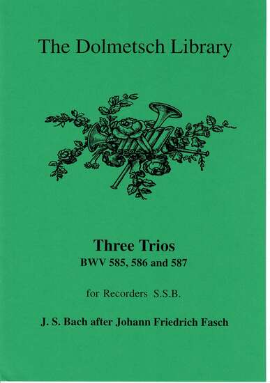 photo of Three Trios, BWV 585, 586, and 587