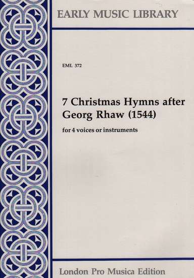 photo of 7 Christmas Hymns after Georg Rhaw