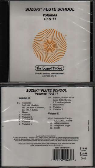 photo of Suzuki Flute School, Vol. 10 & 11, CD