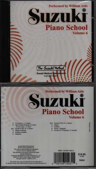 photo of Suzuki Piano School, Vol. 6, Aide, CD