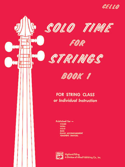 photo of Solo Time for Strings, Book 1, Cello