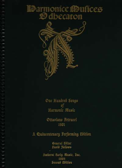 photo of Harmonice Musices Odhecaton A, Modern edition