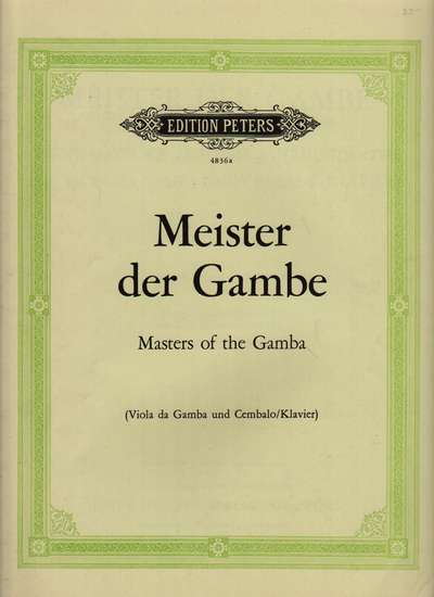 photo of Meister der Gambe, Ortiz, Buxtehude, Kuhnel, Schenk, Telemann, Molter, Tartini