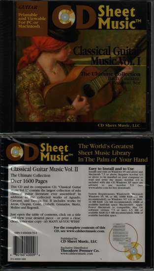 photo of Classical Guitar Music, Vol. 1, CD Sheet Music