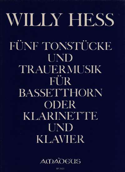 photo of Fünf Tonstücke für Bassetthorn oder Klarinette und Klavier