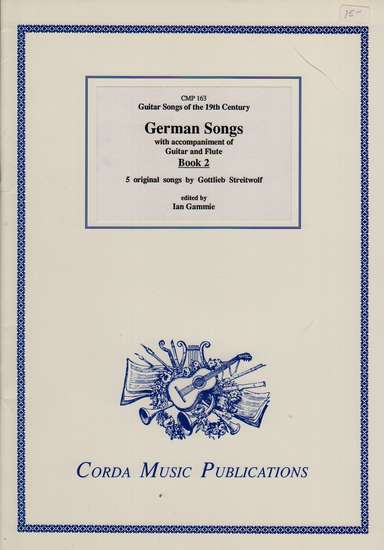 photo of German Songs with accompaniment of Guitar and Flute, Book 2