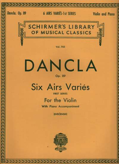 photo of Six airs Variés, Op. 89