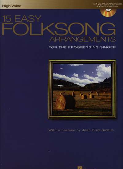 photo of 15 Easy Folksong Arrangements for the Progressing Singer, High Voice