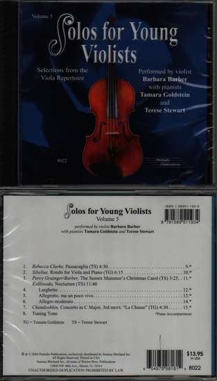 photo of Solos for Young Violists, Vol. 5, CD