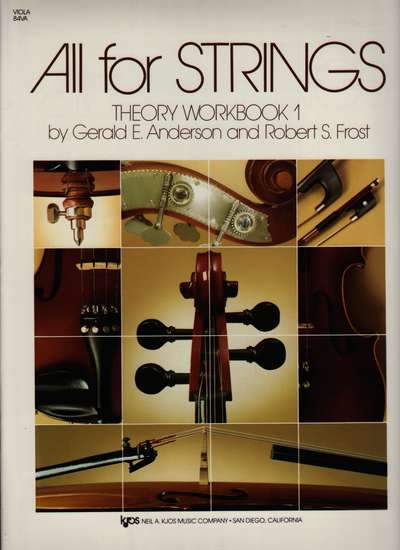 photo of All for Strings, Theory Workbook 1, Viola