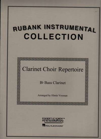 photo of Clarinet Choir Repertoire, Bass Clarinet