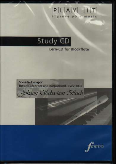 photo of Sonata F major (original for flute C major) BWV 1033, Play It CD,  for FH2031