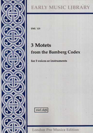photo of 3 Motets from the Bamberg Codex, Version for Viols