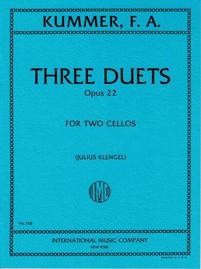 photo of Three Duets, Opus 22 for Two Cellos