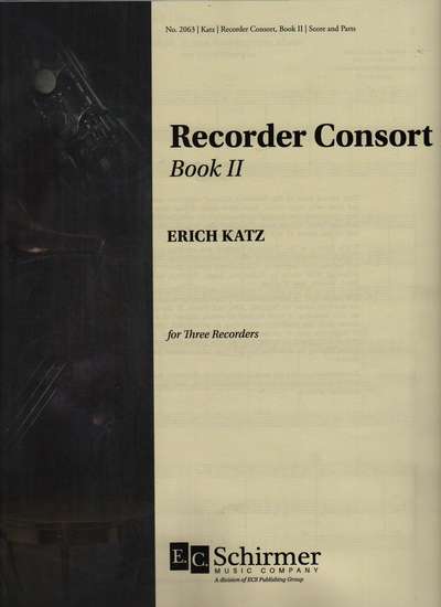 photo of Recorder Consort for Recorder Trio, Book II