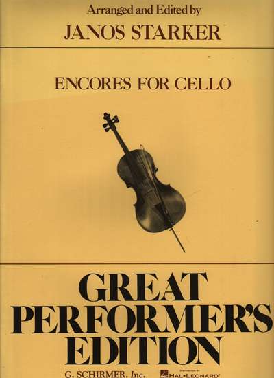 photo of Encores for Cello