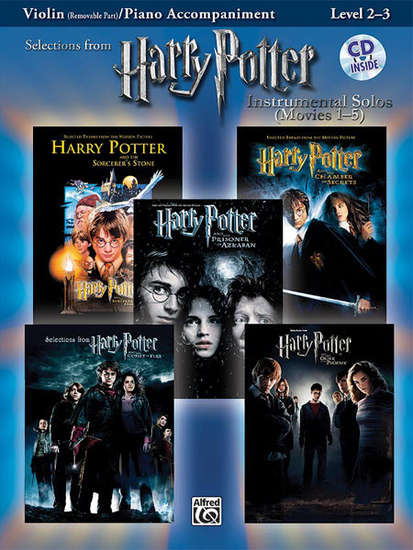 photo of Selections from Harry Potter, Movies 1-5, Violin and Keyboard, Level 2-3, CD