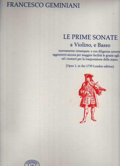 photo of Le Prime Sonate, Opus 1 in the 1739 London editon