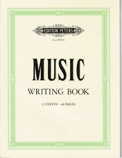 photo of Music Writing Book, 12 Staves- 48 pages