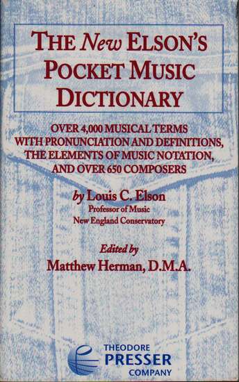 photo of The New Elsons Pocket Music Dictionary