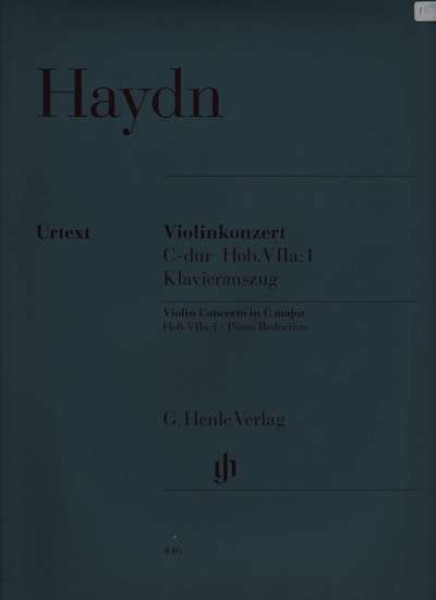 photo of Violin Concerto, C Major, Hob. VIIa:1 Piano Reduction