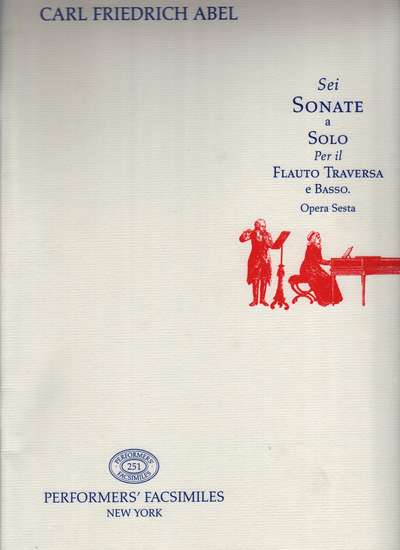 photo of Sei Sonate a Solo per il Flauto Traversa e Basso, Op. 6, facsimile
