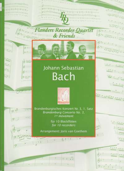 photo of Brandenburg Concerto no. 3, 1st Movement,  BWV 1048 score