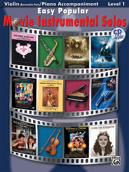 photo of Easy Popular Movie Instrumental Solos, Violin with accompaniment and CD