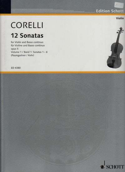 photo of 12 Sonatas Opus 5, Volume 1: Sonatas 1-6