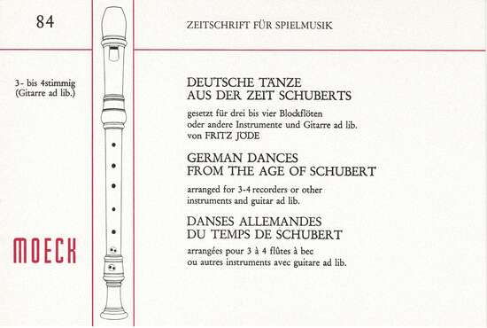 photo of German Dances from the Age of Schubert