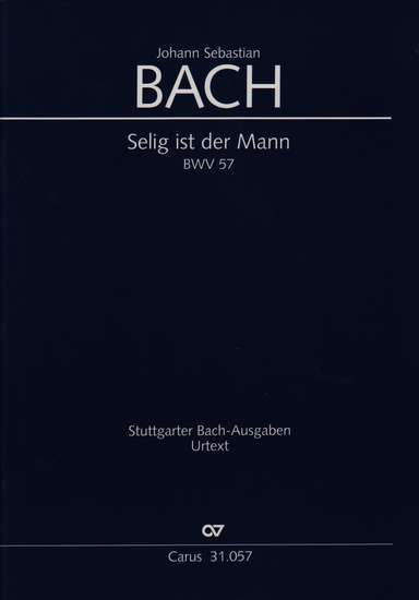 photo of Selig ist der Mann, BWV  57 score