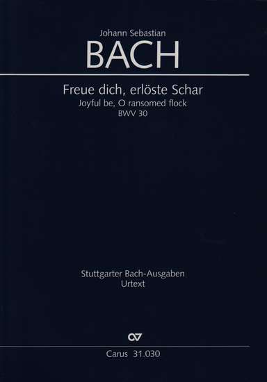 photo of Freue dich, erloste Schar, BWV 30, full score