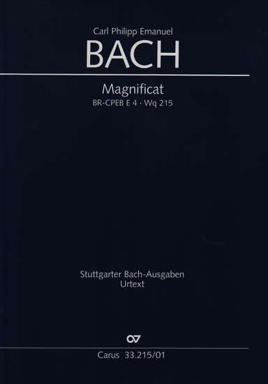 photo of Magnificat, Wq 215, BR-CPEB E4, full score, paper