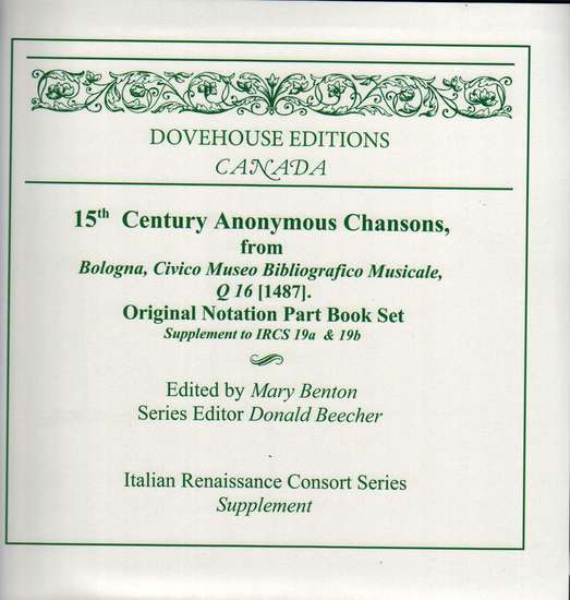 photo of 15th Cent. Anonymous Chansons, Vol. Ia and 1b with Original Notation Part books