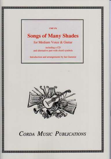 photo of Songs of Many Shades for Medium Voice & Guitar, with CD