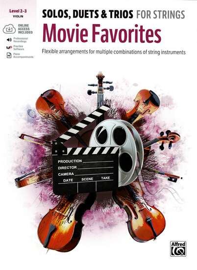 photo of Movie Favorites, Solos, Duets & Trios for Strings, Violin