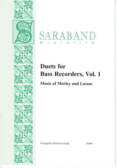 photo of Duets for Bass Recorders, Vol. 1, Morley and Lassus 