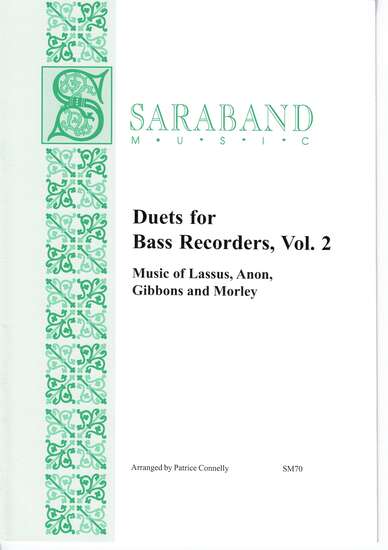 photo of Duets for Bass Recorders, Vol. 2, Lassus, Anon, Gibbons and Morley
