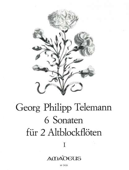 photo of 6 Sonaten for 2 Altos, Vol I, opus 2, No. 1-3, TWV 40:101-103