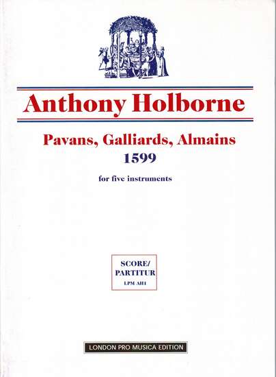 photo of Pavans, Galliards, Almains (1599)score & 5 parts STRING set