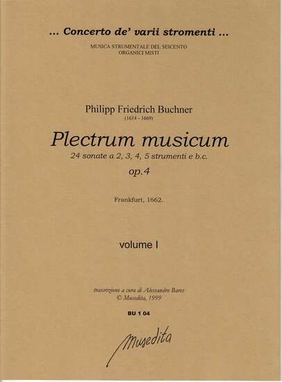 photo of Plectrum musicum, 24 sonate a 2, 3, 4, 5 strumenti e Bc, Op. 4