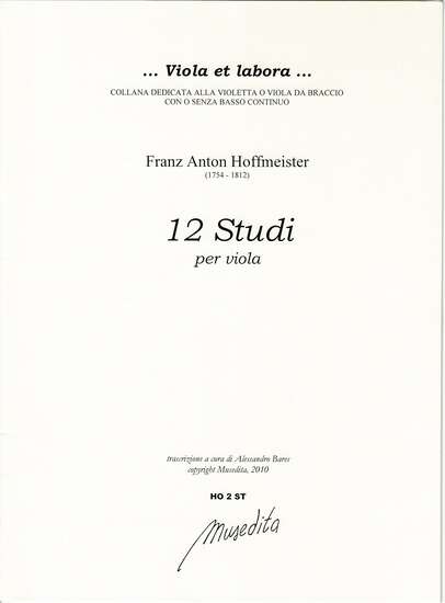 photo of 12 Studi per viola
